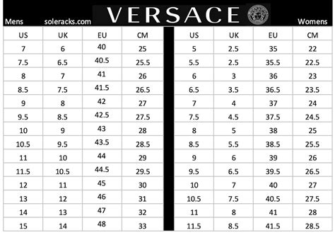 men versace shoe run big or small|Versace shoe size chart.